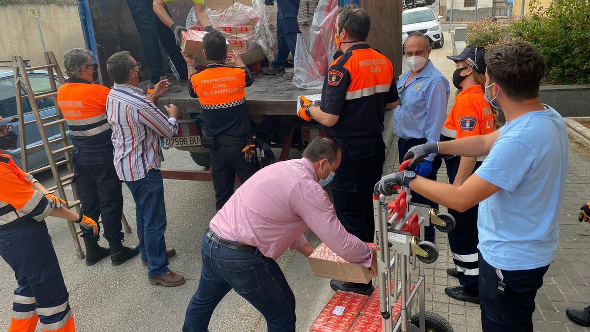 Seis toneladas de alimentos para los más necesitados de El Campello