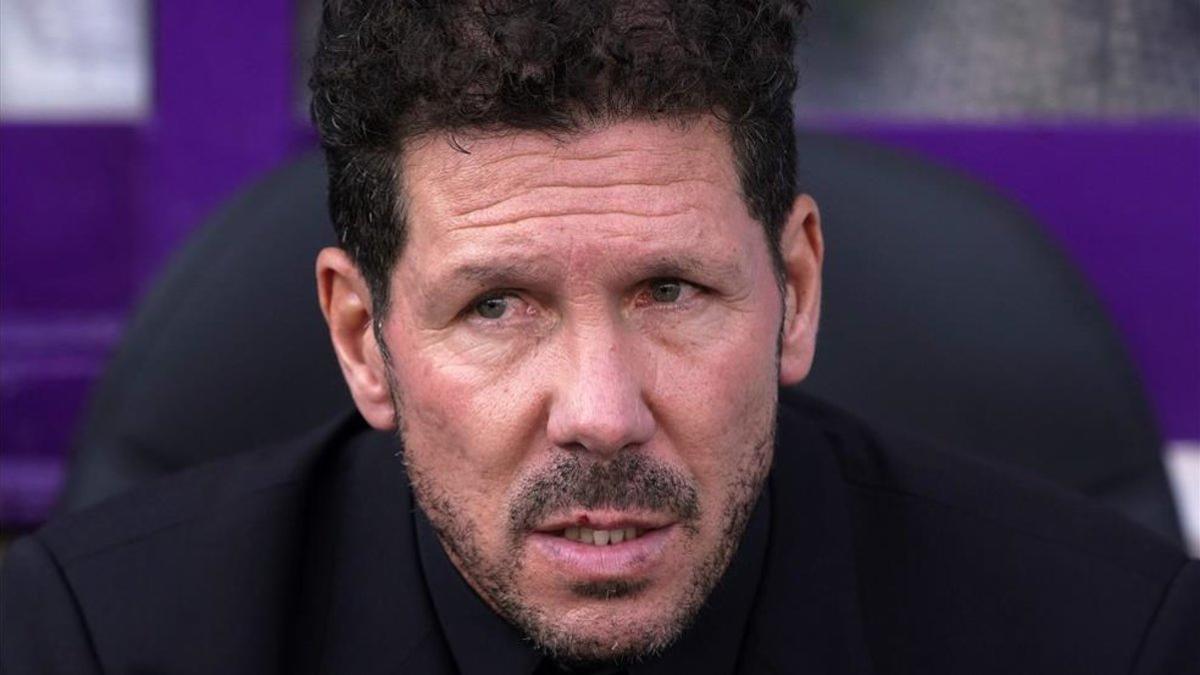 Simeone, con cara de pocos amigos