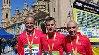 Luis Félix Martínez y Miguel Ángel Plaza campeones de España de Maratón de veteranos