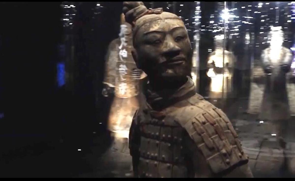 Guerrero de Xian en el Museo Arqueológico de Alicante.