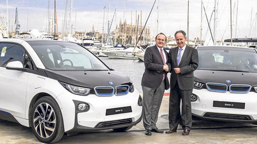 Guenther Seemann, de BMW y Javier Sanz, del RCNP.