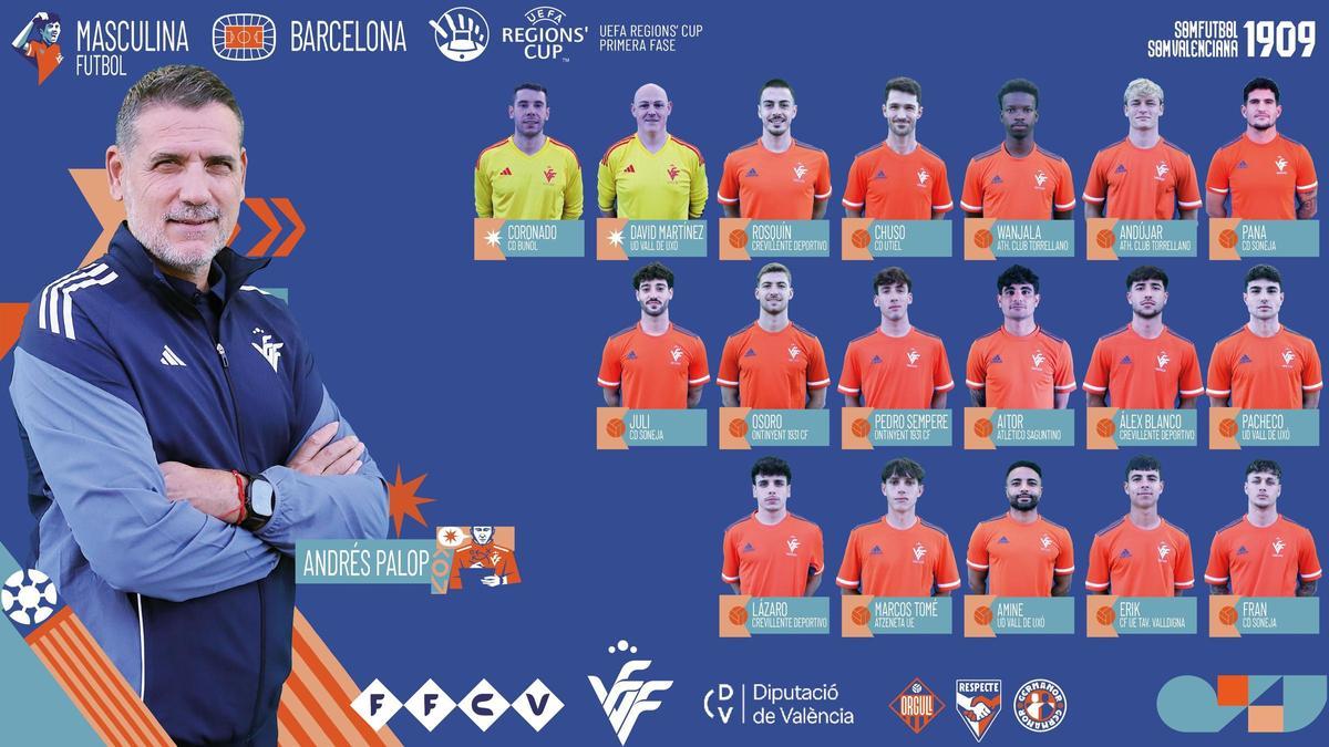 Erik es uno de los convocados en la selección amateur de la Comunitat Valenciana