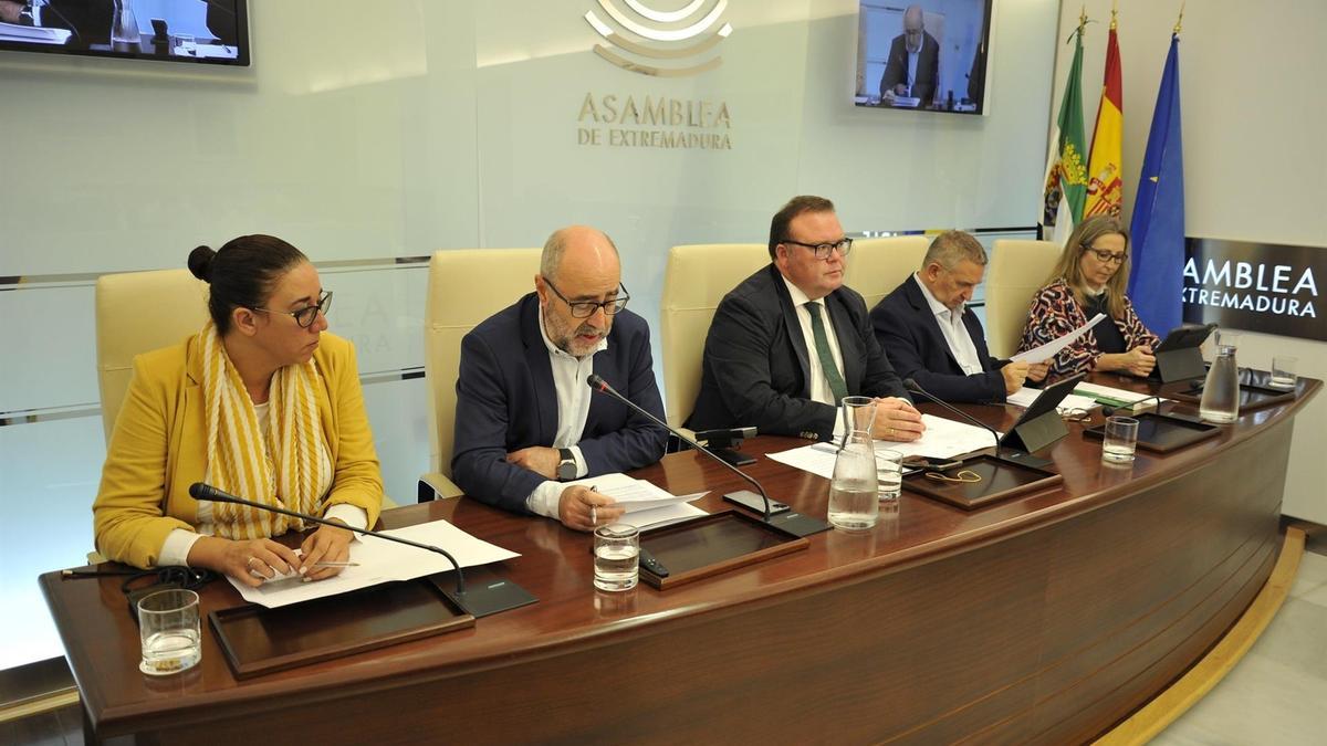 El secretario general de Presupuestos y Financiación, Isidoro Novas, en la Comisión de Hacienda de la Asamblea.