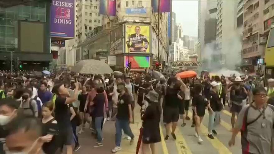 Incidentes en Hong Kong en el aniversario de la Revolución de los Paraguas
