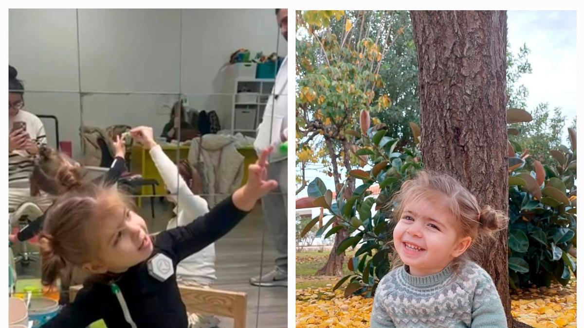 Celeste tendrá un traje terapéutico para poder andar.