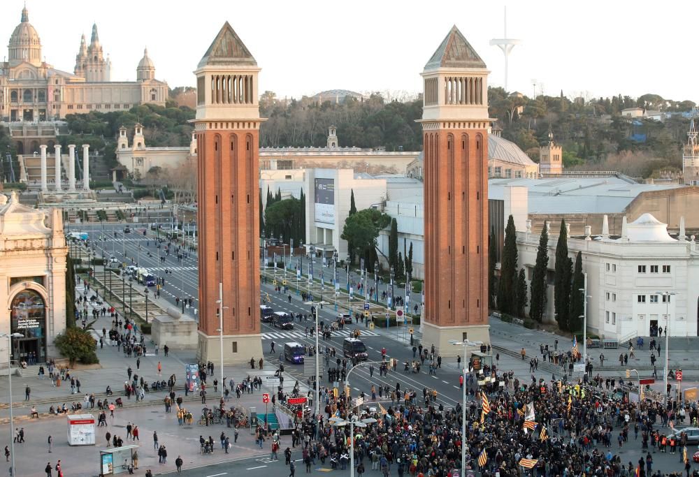 Protesta per la presència del Rei a BCN