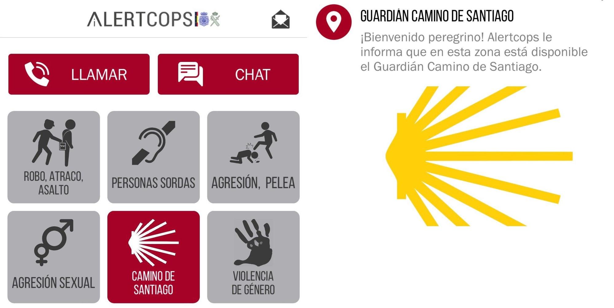 Avisos y adaptaciones de ‘AlertCops’, app gratuita para cubrir estas rutas.