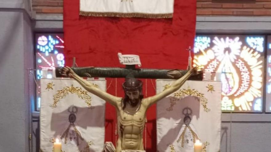 El Cristo del Perdón y la Misericordia en la iglesia de Cristo Rey.