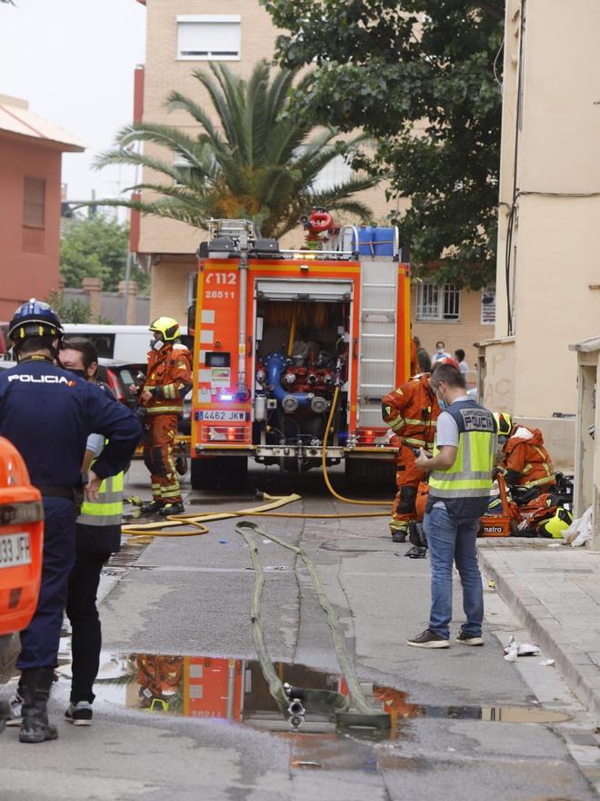 Incendio en Algemesí con un muerto y tres heridos