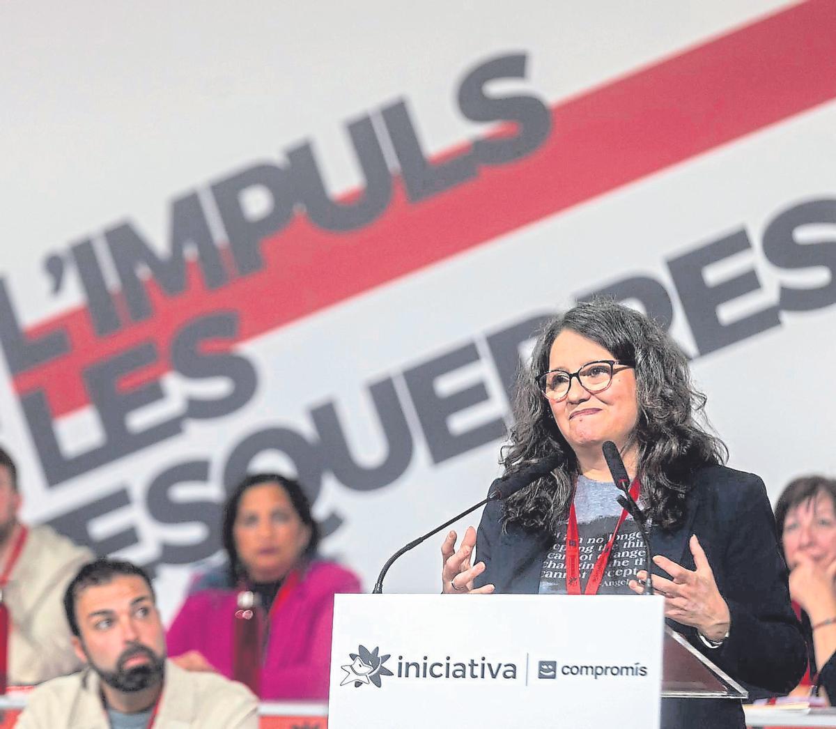 Mónica Oltra, este sábado.