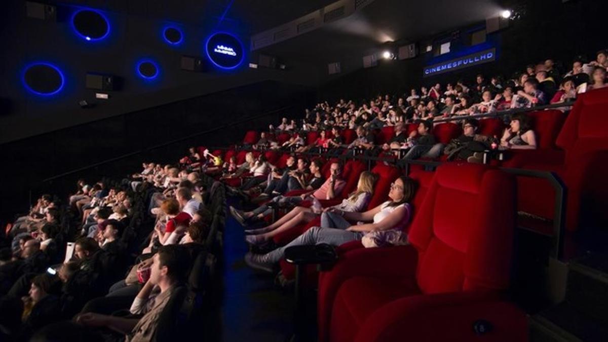 Una de las salas de los cines Full HD de Cornellà.