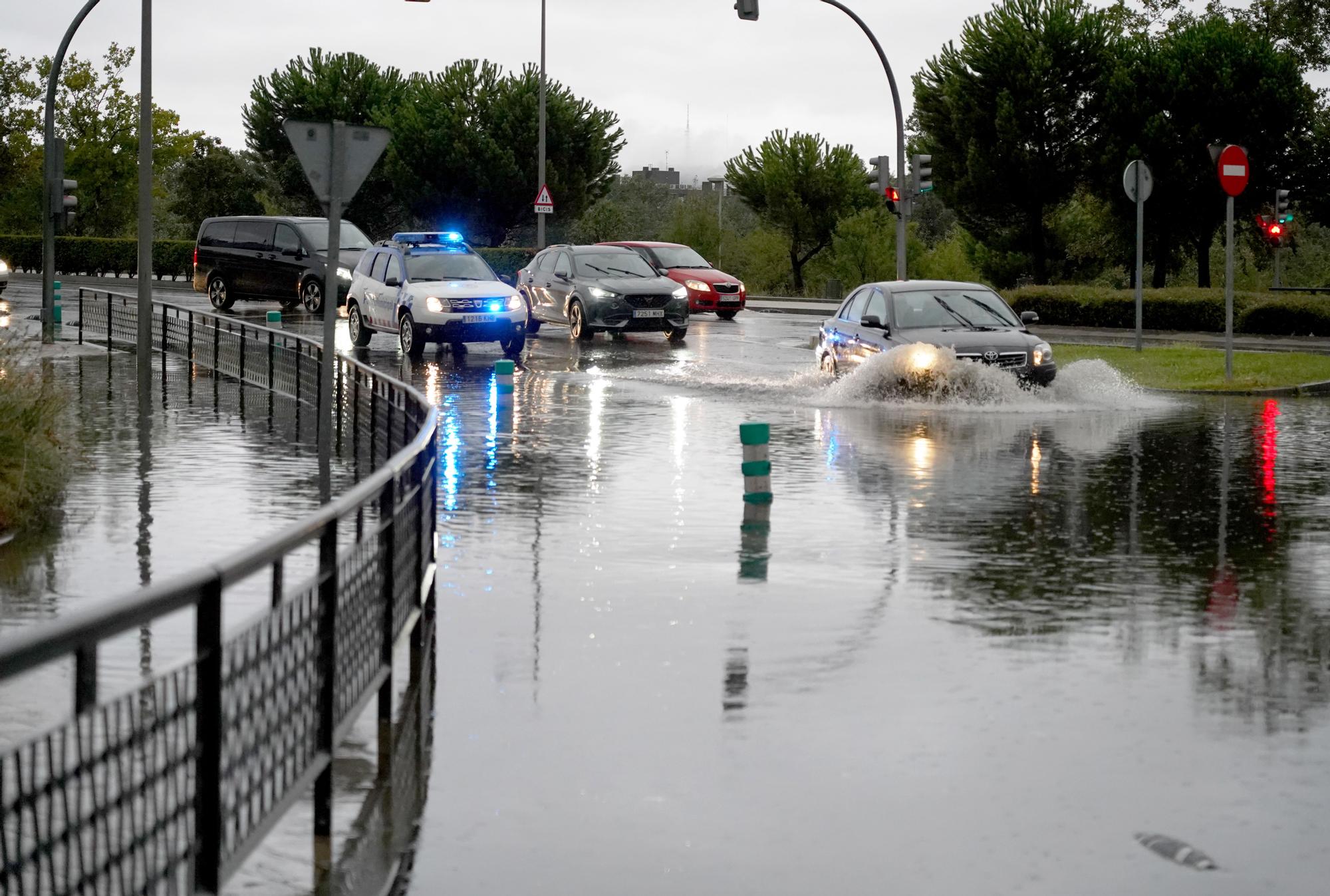 Consecuencias de las intensas lluvias en Valladolid.