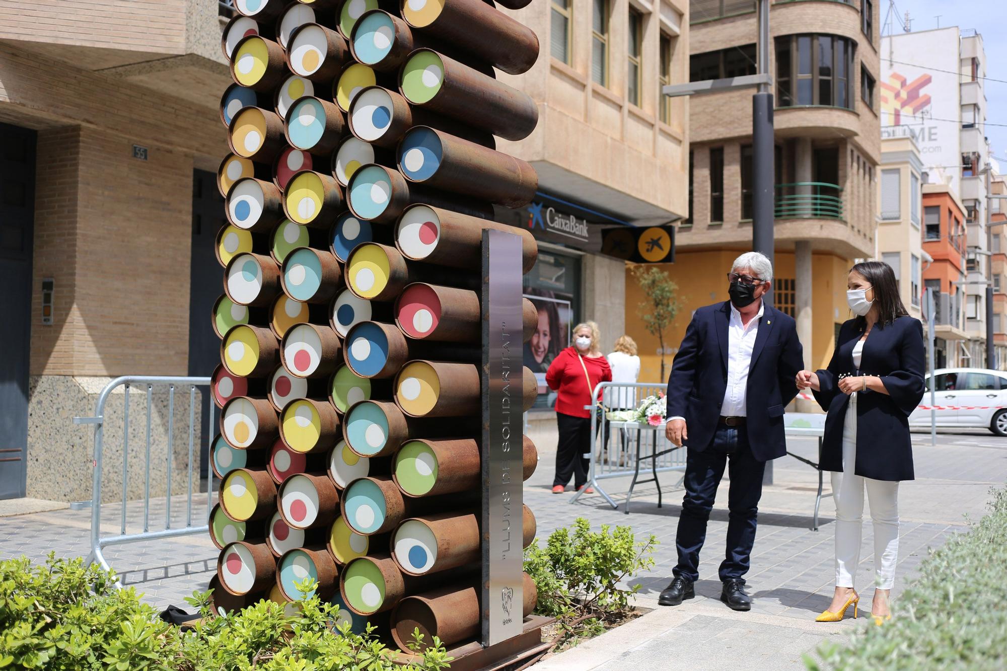 Homenaje en Almassora a las víctimas del covid y los trabajadores esenciales durante la pandemia