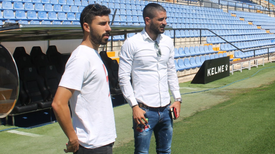 Diego Benito y Javier Portillo, esta mañana en el Rico Pérez