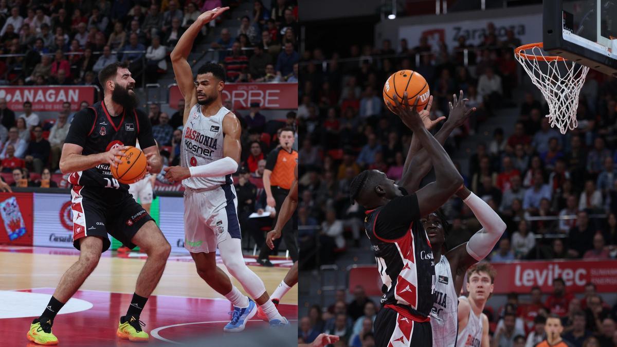 Dubljevic frente a Luwawu-Carrot y Bango contra Diop en el partido frente al Baskonia.