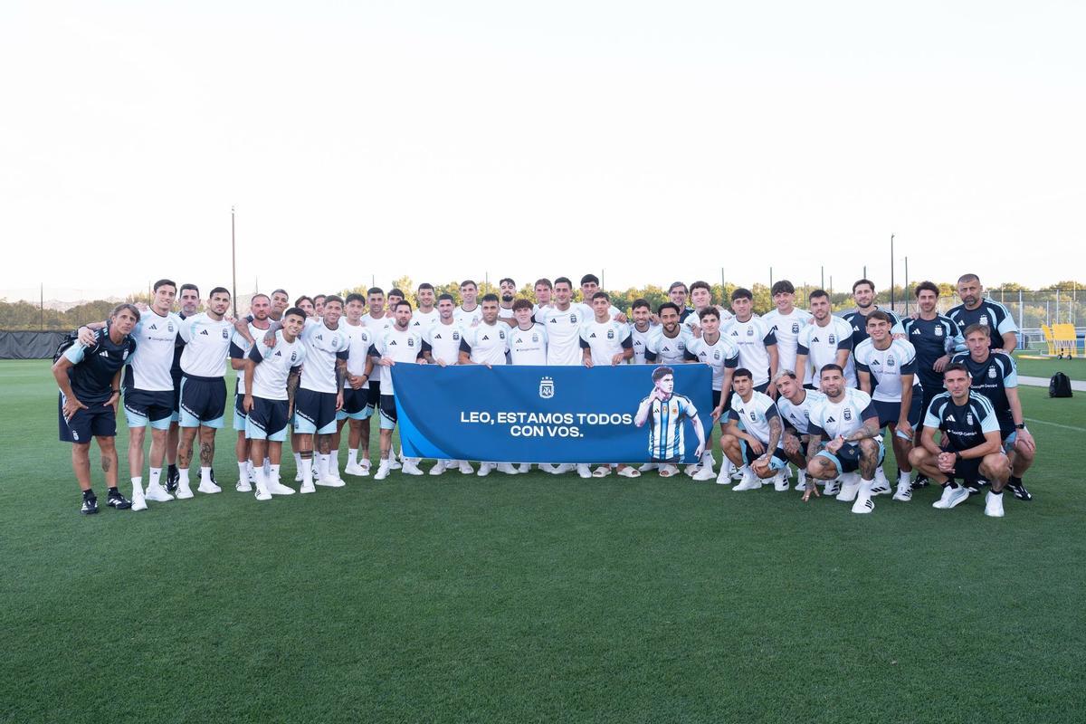 Entrenamiento de la selección argentina y mensaje de recuperación para Balerdi