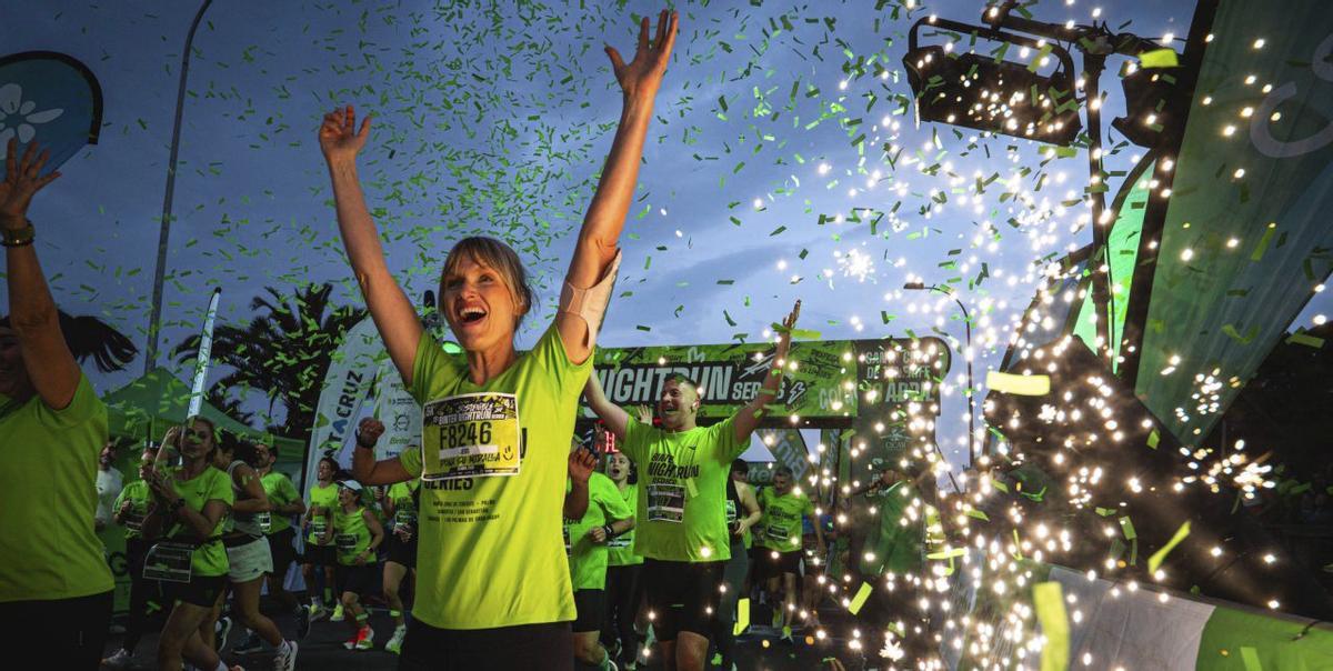 La capital tinerfeña se rinde a la Binter NightRun
