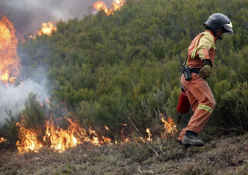 El fuego no da tregua en Degaña