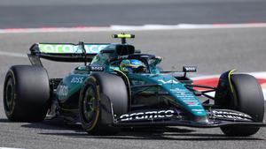 Fernando Alonso, en los test de Bahrein