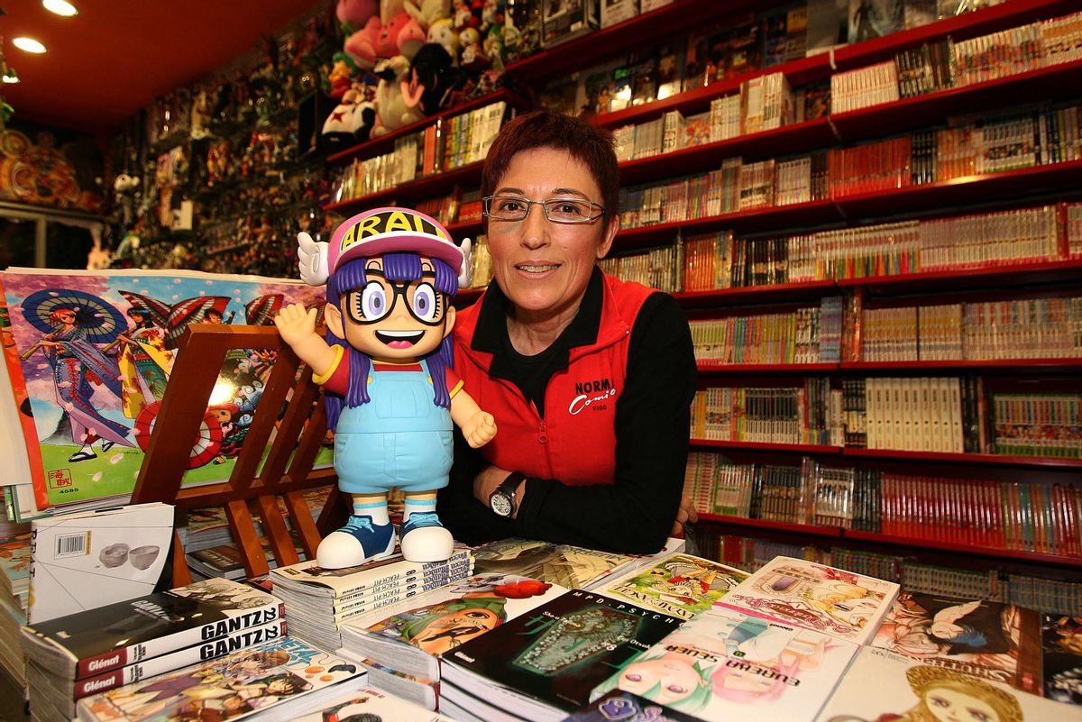 Ángeles Díaz Lavadores con Arale (Foto de archivo del año 2008).