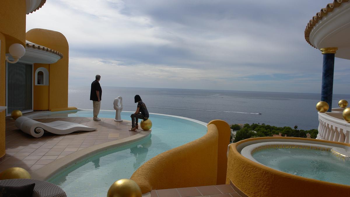 Auf der Terrasse der Villa Colani in Santa Ponça.