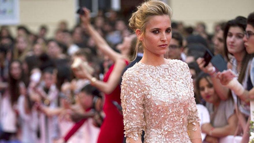 Ana Fernández, en la alfombra roja del Festival de Málaga.