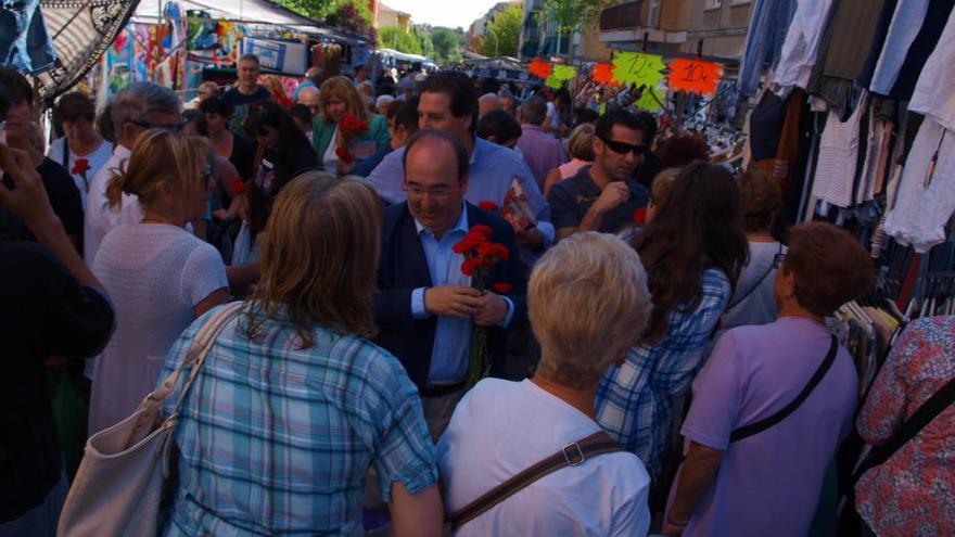 Iceta diu al mercat de la Font que no hi haurà «sorpasso»