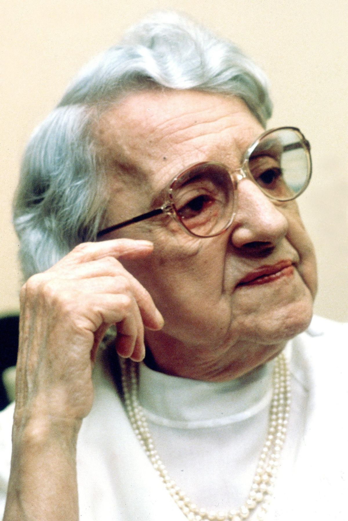 María Zambrano, fotografiada en 1986.