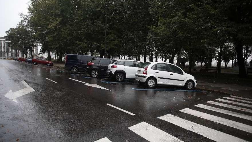 Estado actual de la calle Emile Robín, que pasará a tener un solo carril.