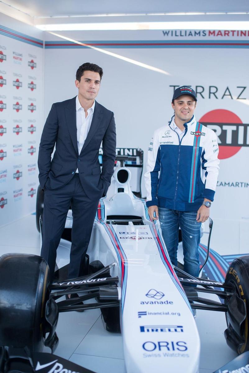 Alex González y Felipe Massa