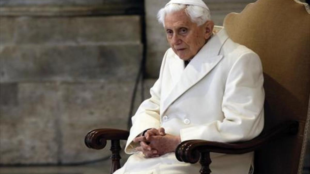 El papa emérito, Benedicto XVI, en diciembre del 2015.