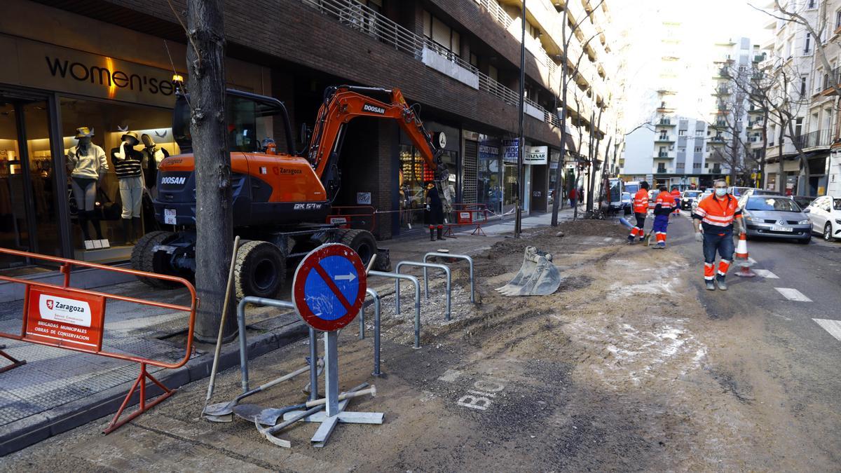 Los trabajos han comenzado nada más se ha achicado el agua