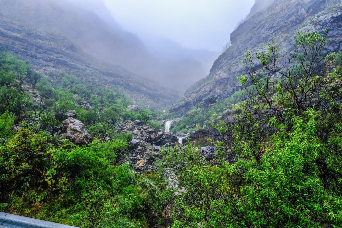 Las lluvias de la borrasca Óscar en Santa Lucía y San Bartolomé de Tirajana