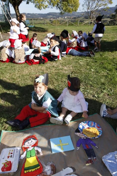 Merienda en el colegio infantil San Eutiquio de Gijón