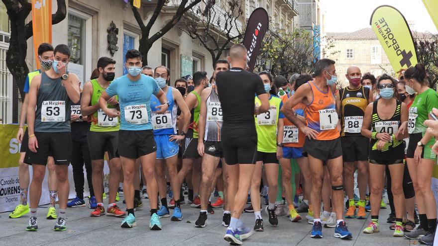 Participantes en la San Silvestre de Ourense, la tarde del 31 de diciembre.