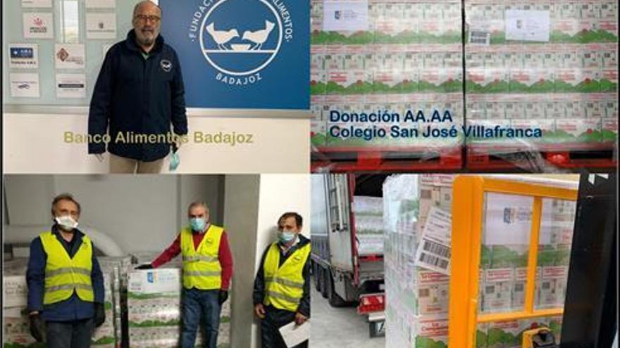 Antiguos Alumnos del Colegio San José donan 50 toneladas de productos al Banco de Alimentos de Extremadura