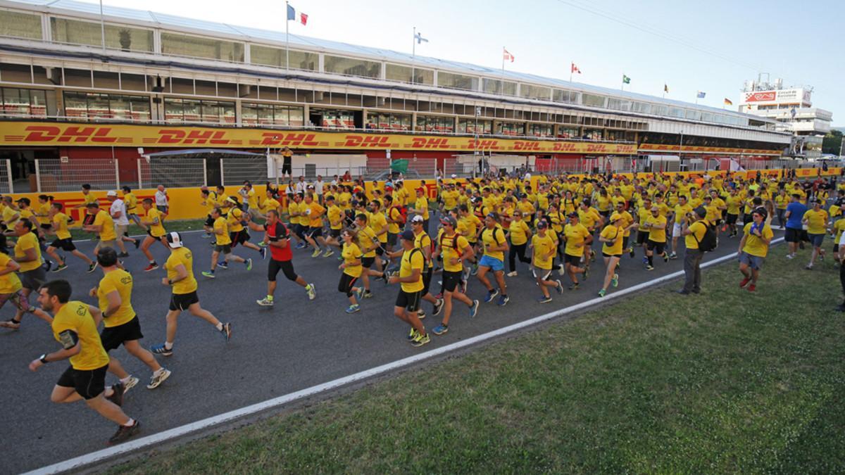400 atletas corrieron sobre el trazado de F1