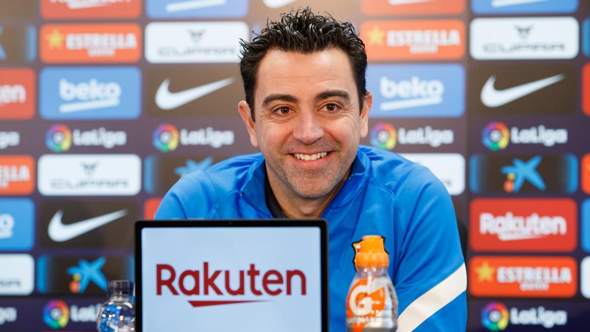 Xavi Hernández, en rueda de prensa