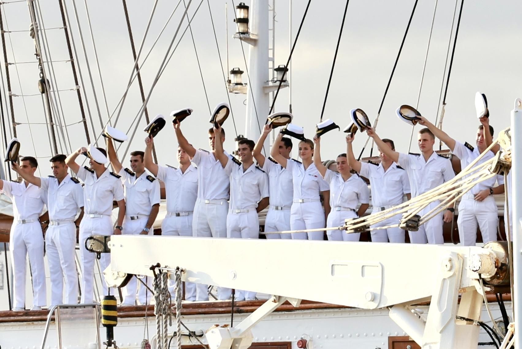 EN IMÁGENES: Así fue la llegada de la Princesa Leonor a Gijón en "Elcano"