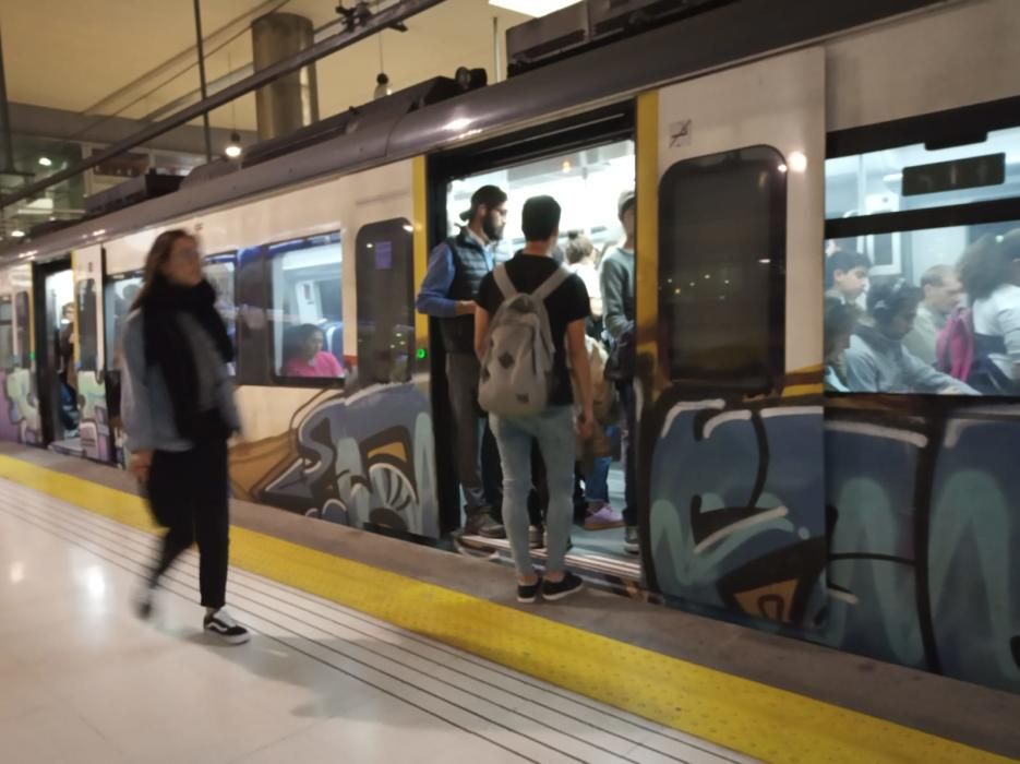 Incivismo en el tren de Mallorca