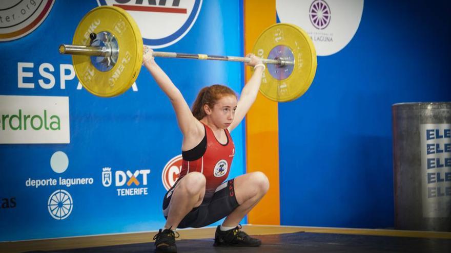 Erika Herrera, durante su competición en Tenerife.