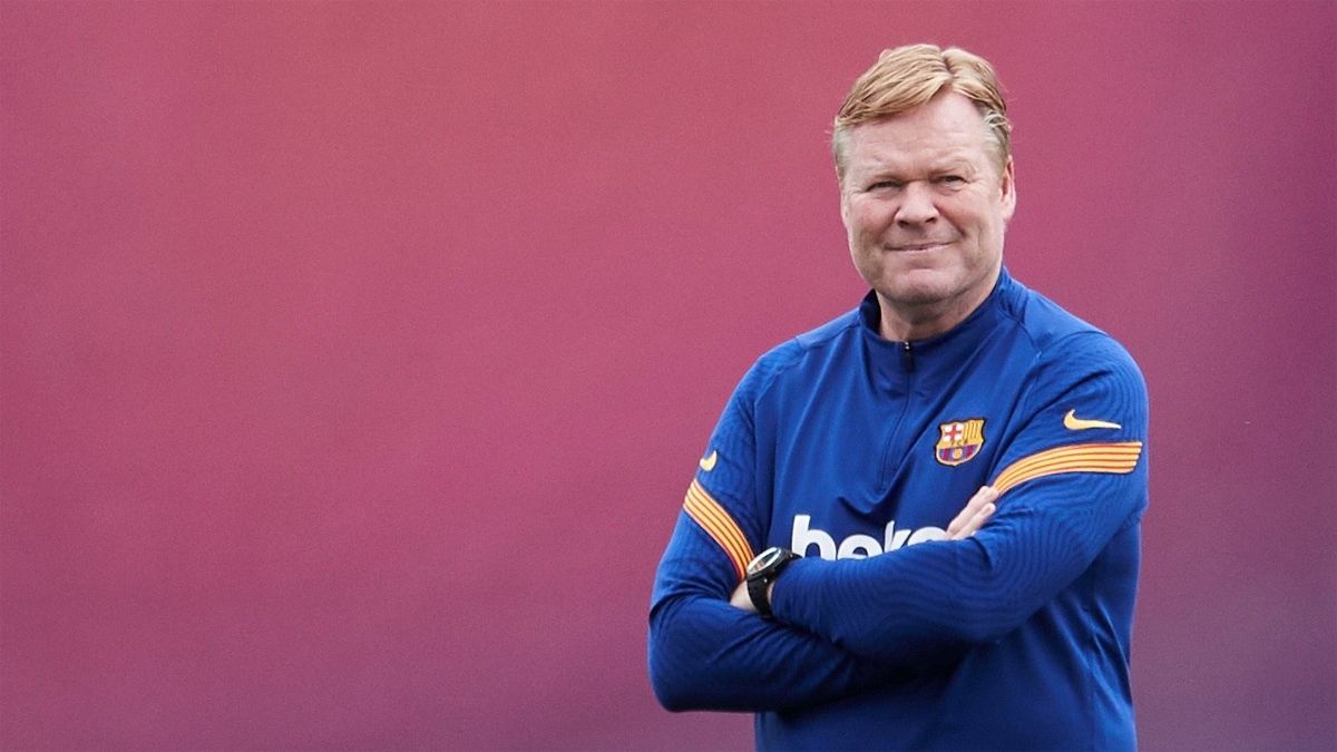 Koeman, durante una sesión de entrenamiento