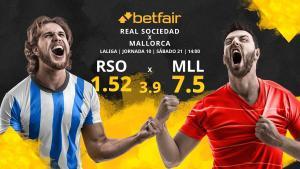 Real Sociedad vs. RCD Mallorca: horario, TV, estadísticas, clasificación y pronósticos