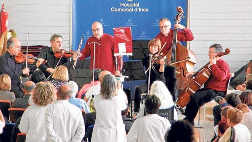 La música de la Simfònica, en el Hospital de Inca