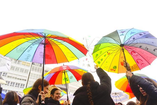 Concentración en A Coruña en el Día Mundial de las Personas con Discapacidad