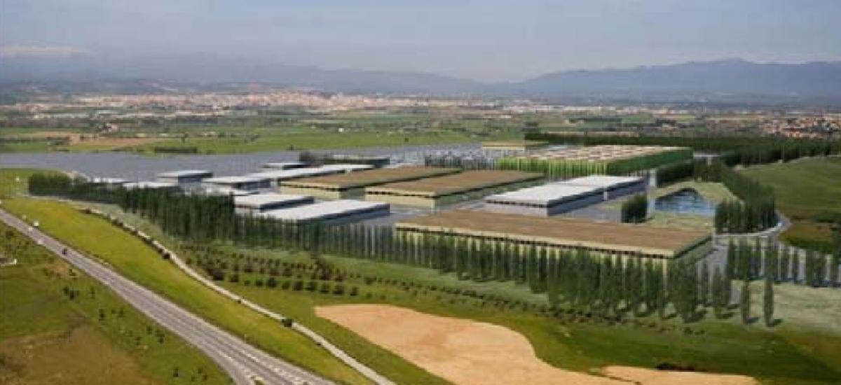 Vista  general del projecte d'urbanització del sector Les Pedroses del Logis Empordà