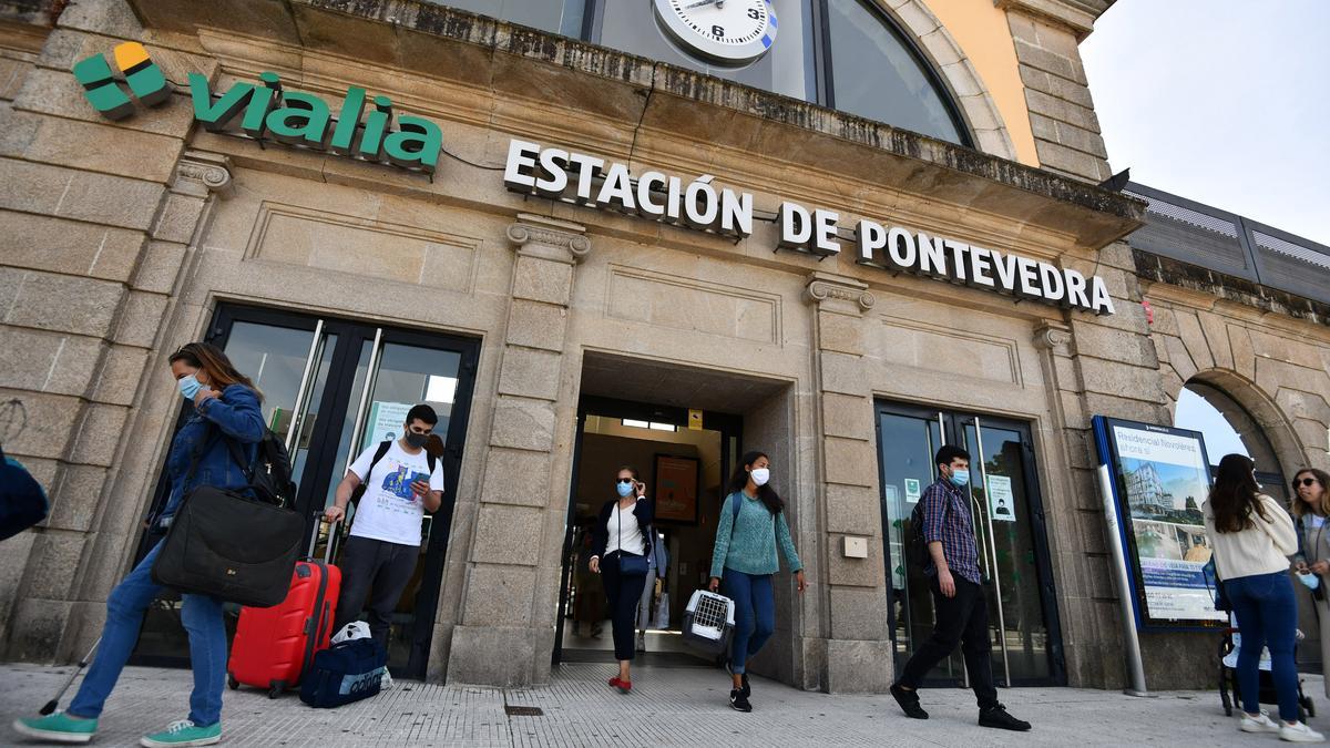 Estación de trenes de Pontevedra.