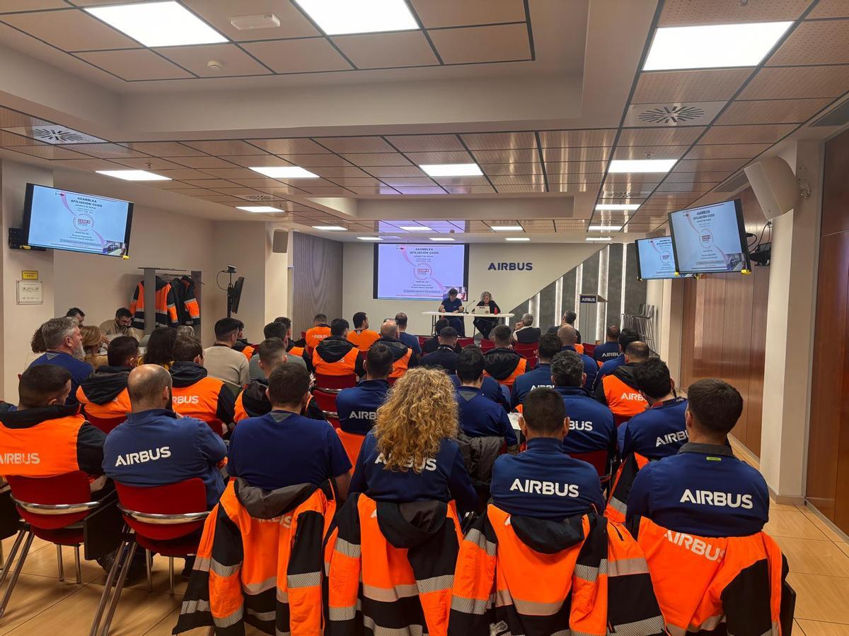CCOO reclama una subida salarial del 9% para la plantilla de Airbus en el periodo 2026-2027.