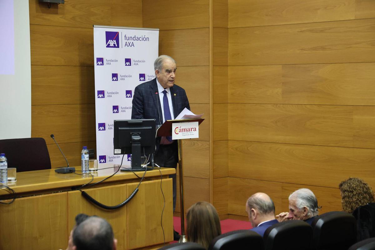 José García Costas, durante su intervención en el acto.