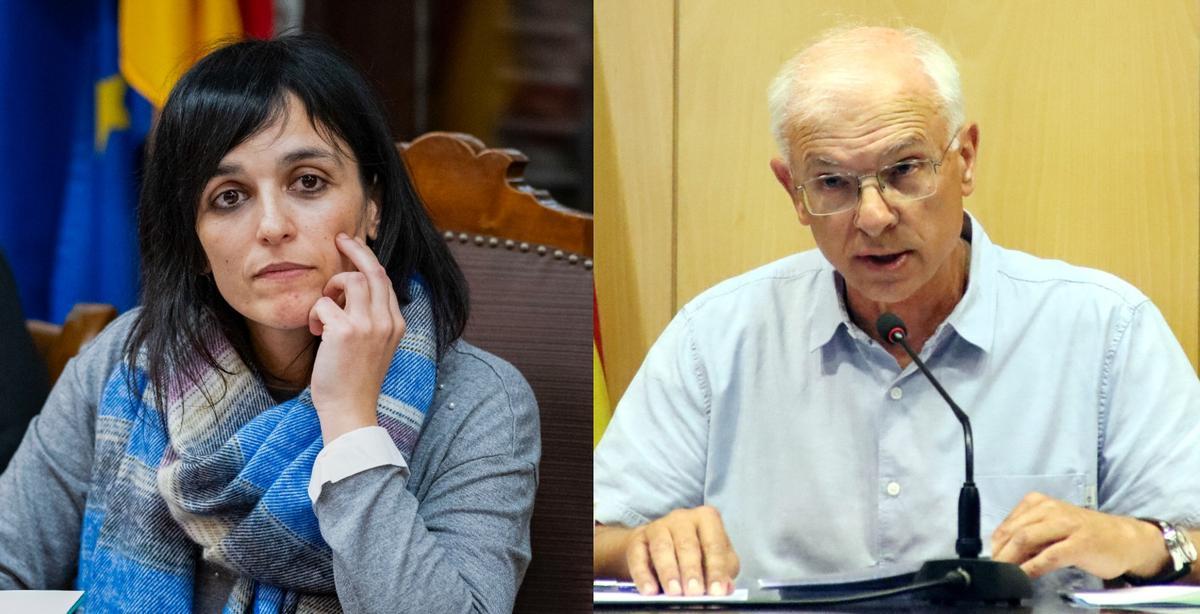 Lalcaldessa de Ripoll, Sívlia Orriols,  i el president del Consell Comarcal, Amadeu Rosell